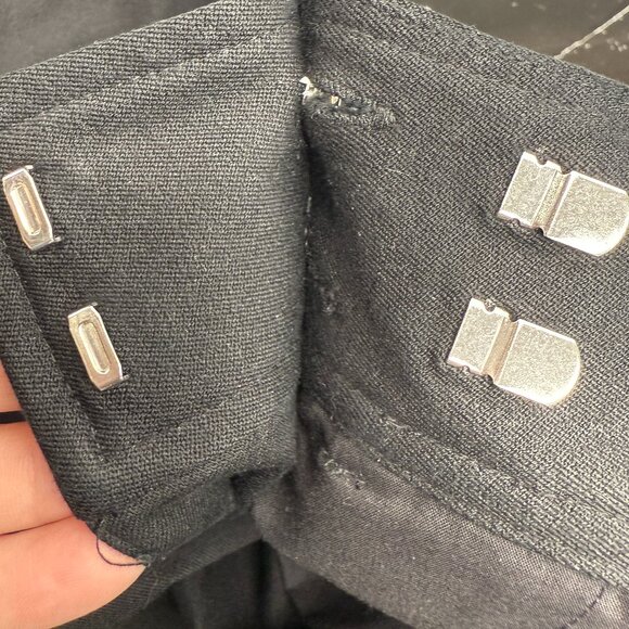 EUC Women's RALPH LAUREN High Rise Trouser w/Side Buttons Black | Size 16 - Picture 10 of 10